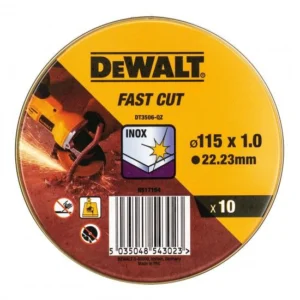 Caixa com 10 discos de corte FASTCUT de alto desempenho 125X1mm 49STA38257-XJ Stanley